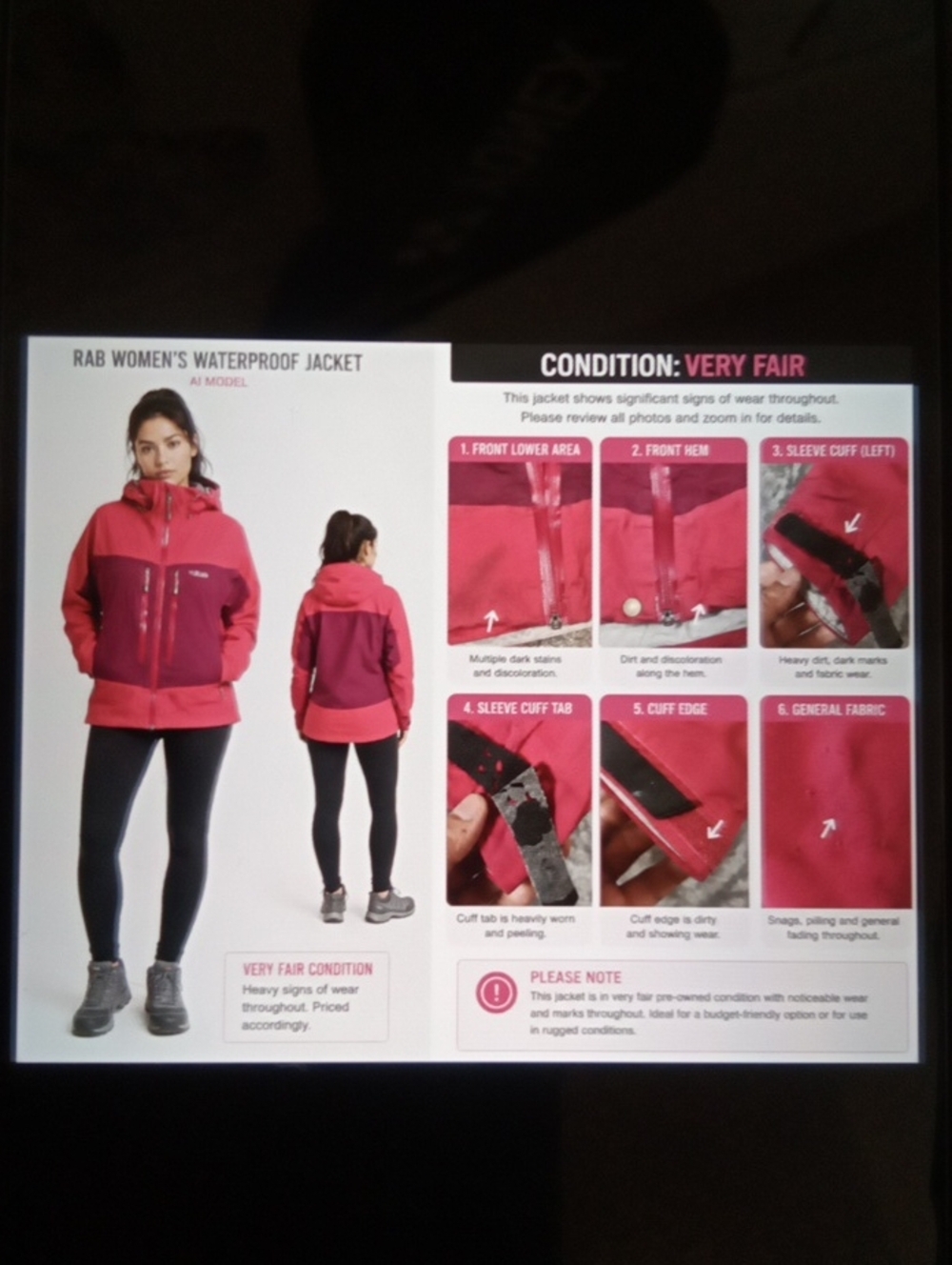 Rab Womens Polartec Neoshell Outdoors Gorpcore Ski Snowboarding Sz